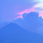 Asap Tebal Dari Puncak Gunung Sinabung