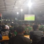 Ratusan Warga Ikuti Nobar Bersama Kodim 0201/Medan di Lapangan Benteng