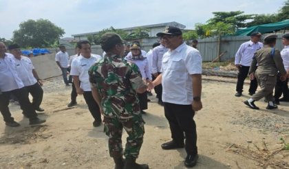 Bupati Deli Serdang Tinjau Perbaikan Jalan Sei Blumai dan Pembangunan Kantor Camat Tanjung Morawa