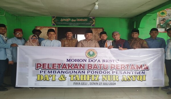 Ponpes Dai & Tahfiz Nur Asyqi Mulai Dibangun, Sugiat Santoso Tekankan Pentingnya Pendidikan Karakter Islami