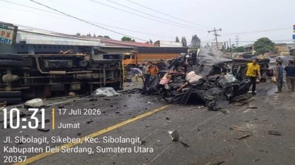 Polda Sumut Beri Penjelasan Kronologi Tabrakan di Sibolangit dan Berikut Nama - Nama Korban