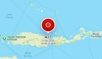Gempa Magnitudo 7,7 Guncang Nagekeo NTT