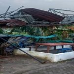 Permukiman Rumah Warga di Griya Permata IV Blok CC, Desa Tanjung Anom, Kecamatan Pancur Batu, Kabupaten Deli Serdang. Mengalami Kerusakan Parah, Setelah Cuaca Ekstrem Disertai Angin Puting Beliung Menerjang Kawasan Tersebut