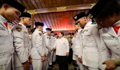 Prabowo Apresiasi Dedikasi Para Petugas HUT Kemerdekaan