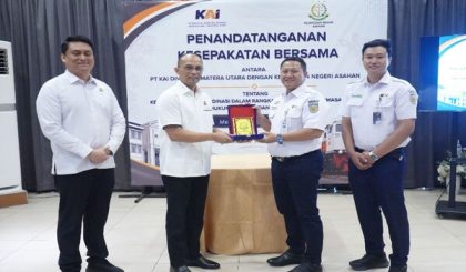 KAI Sumut dan Kejari Asahan Perkuat Sinergi Hukum Dukung Layanan Kereta Api