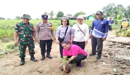 Sinergi TNI dan Mahasiswa, Penanaman Pohon Aliran Sungai Pardamean