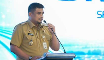 Gubernur Sumatera Utara Muhammad Bobby Afif Nasution Menyiapkan di Universitas Muhammadiyah Sumatera Utara
