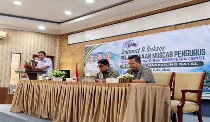 Jeffry Barata Lubis Kembali Pimpin SMSI Madina, Terpilih Aklamasi Periode 2026-2029