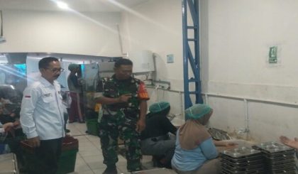 Personel TNI Pantau Dapur MBG di Medan