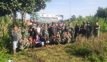Kodim 0206/Dairi Tanam 500 Pohon Buah Dalam Sambut HUT TNI ke-81