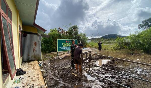 Sumur Bor TMMD Kuta Dame Segera Rampung