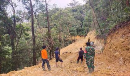Jalan TMMD Sibongkaras Capai 75 Persen