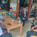 Personel TNI Pantau Perkembangan Situasi Desa Sukandebi